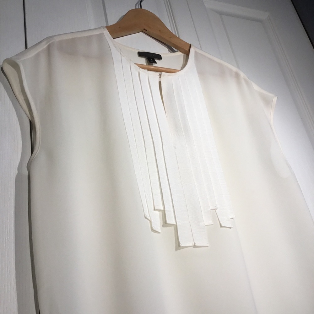 **SOLD** JCrew cream blouse - Size 6